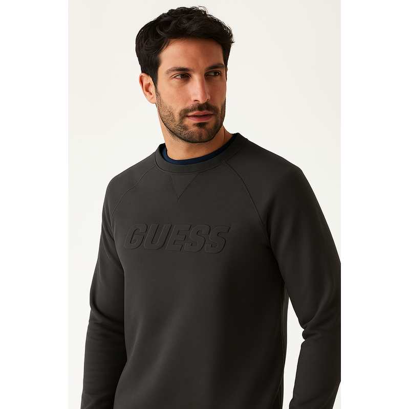 Guess new aldwin cn sweatshirt GREY
