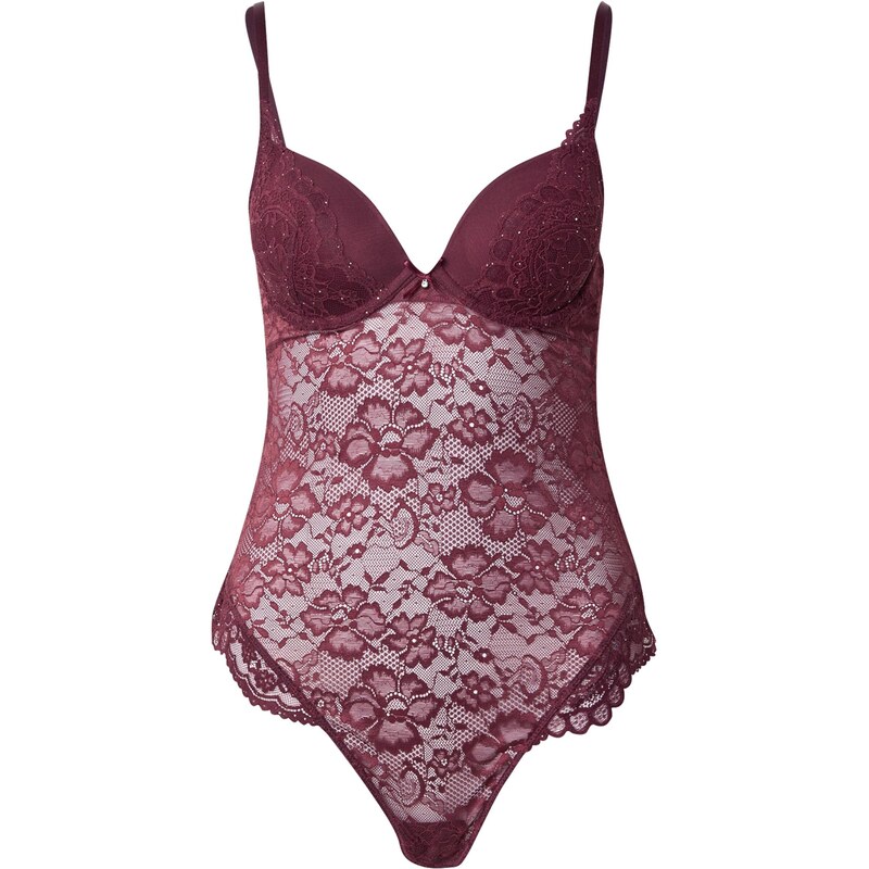 Hunkemöller Body Isadora vínově červená