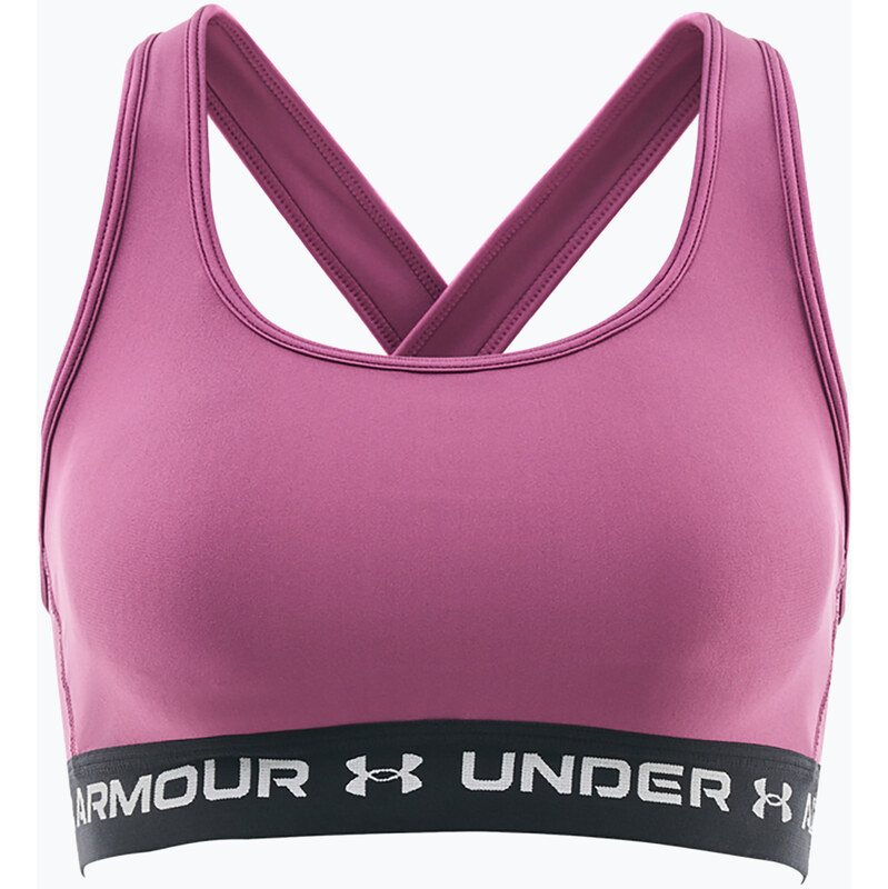 Sportovní podprsenka Under Armour Crossback Mid fuchsia dusk