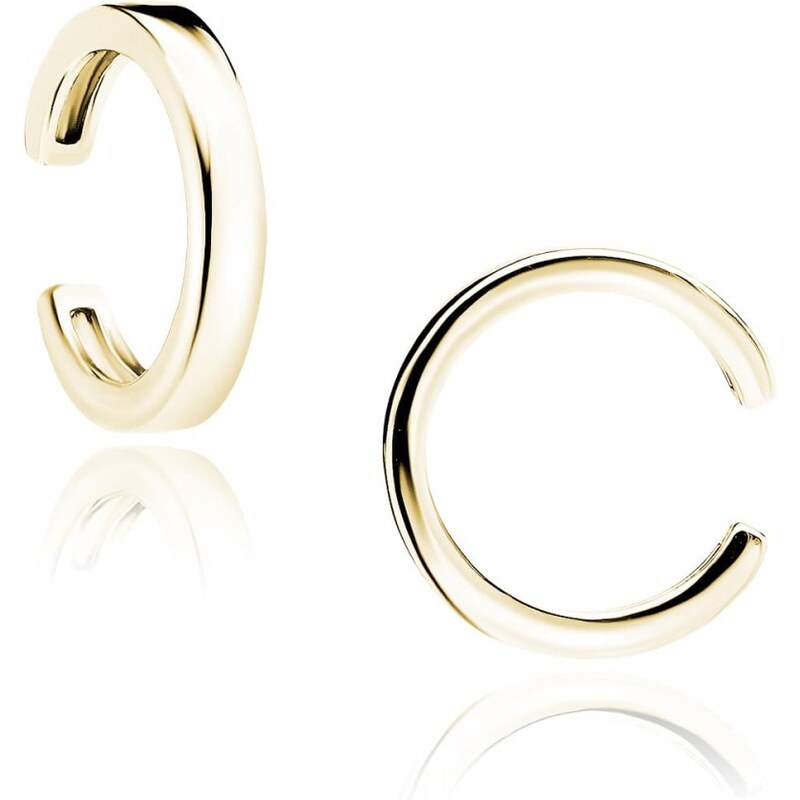 Pravé stříbro Stříbrná pozlacená záušnice 925 jemná (Ear Cuff) –