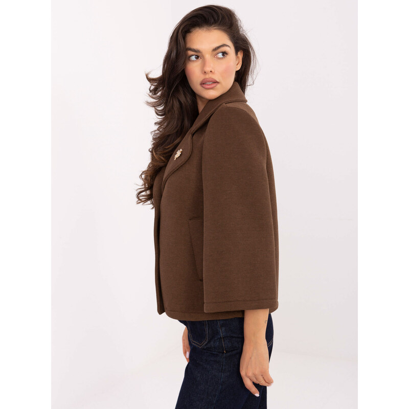 RUE PARIS Jacket-IT-KR-FL8159.24-brown