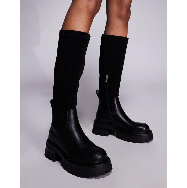 SIMMI Shoes Simmi London Chorley knee boots with chunky sole in