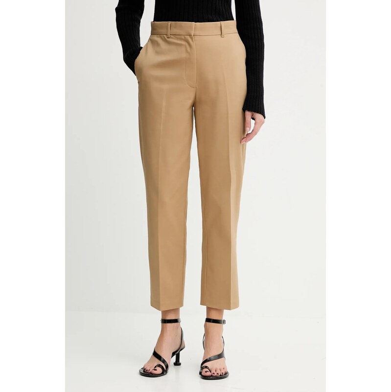 Calvin Klein chino kalhoty dámské bavlněné s elastanem