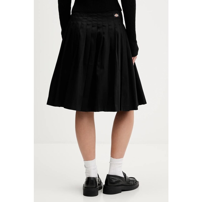 Sukně Dickies černá barva, mini, áčková, DK0A87PZ