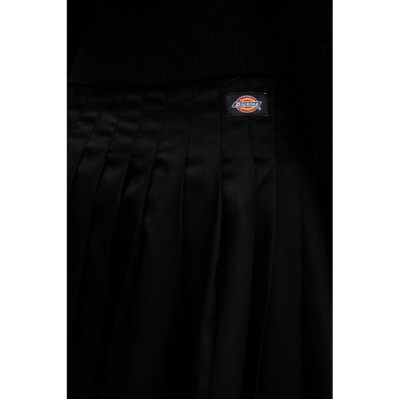 Sukně Dickies černá barva, mini, áčková, DK0A87PZ