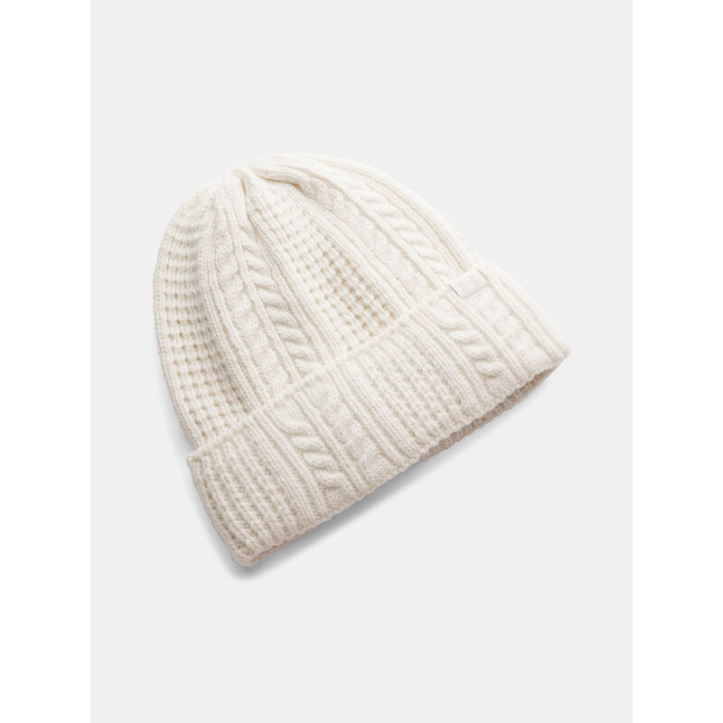 Dámská čepice Under Armour W Halftime Cable Knit Beanie-BRN - Dámské 108758296