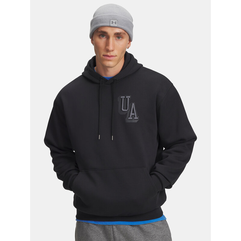 Pánská mMikina Under Armour UA Icon Flc Graphic Top-BLK - Pánské