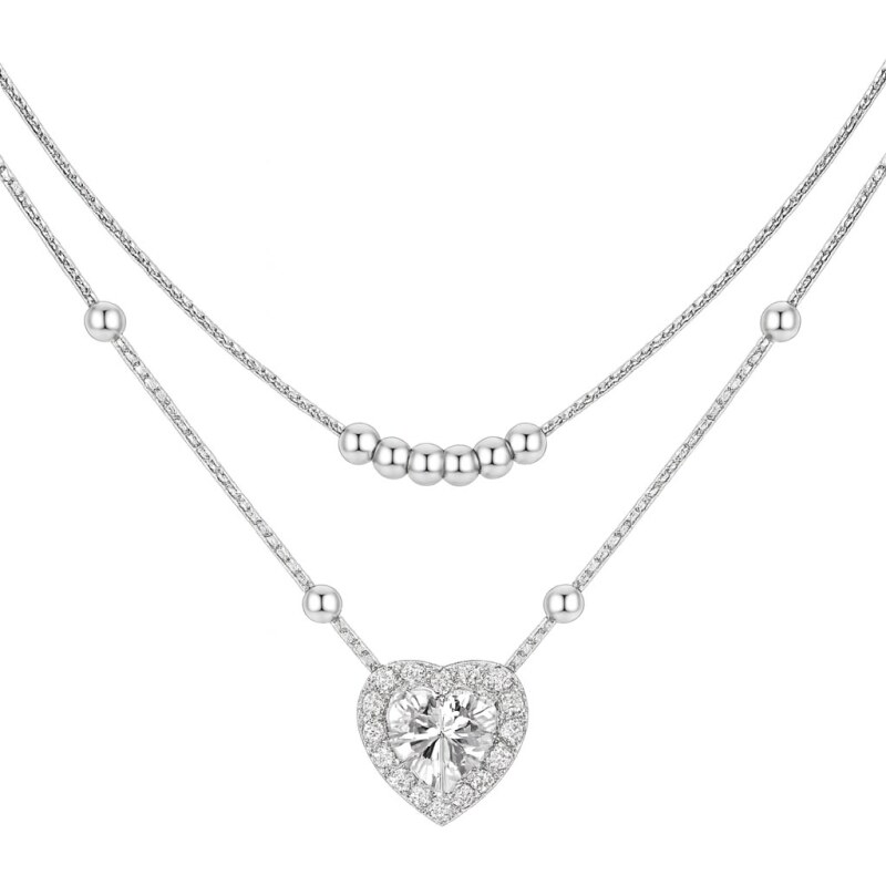 ELENYS Royal Fashion stříbrný náhrdelník s drahokamem moissanitem 106163190
