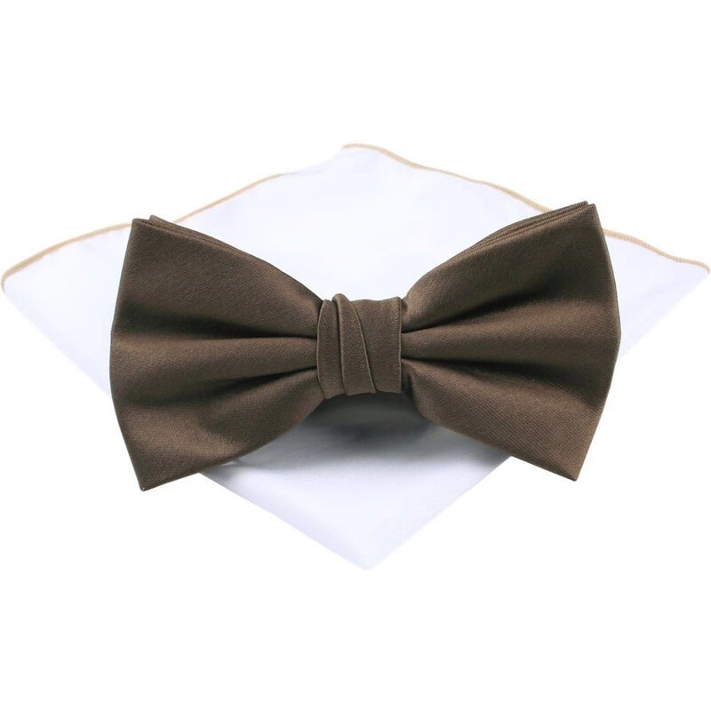 Elegantní hnědý pánský motýlek Chattier