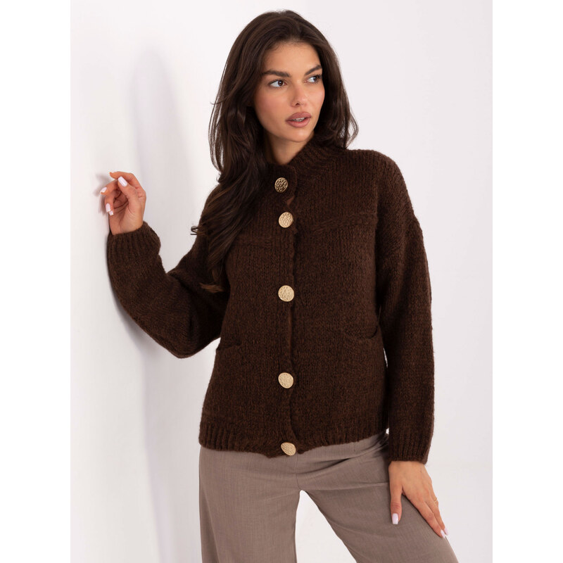 Italy Moda Sweater-MI-SW-WM218.02-dark brown