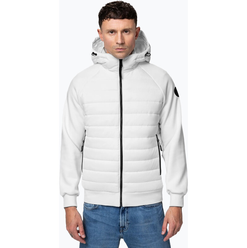 Pánská bunda Pitbull Palomar Padded Hooded Hybrid white