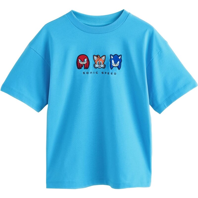 Next Tričko modrá / tmavě modrá / oranžová / červená