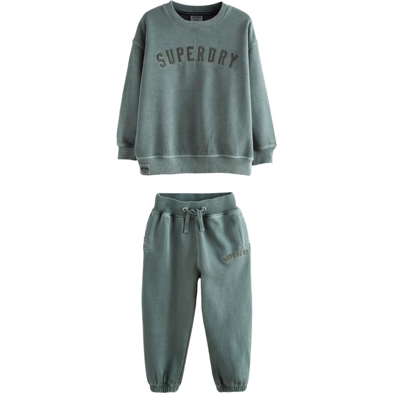Superdry & Co Joggingová souprava nefritová / jedle