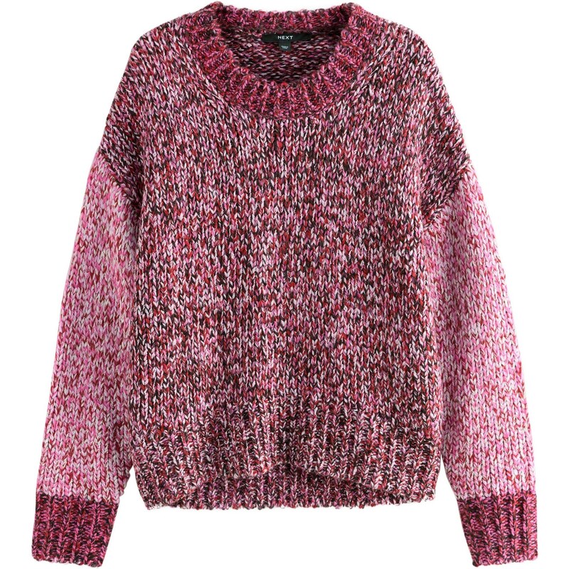 Next Svetr pink / bordó / bílá