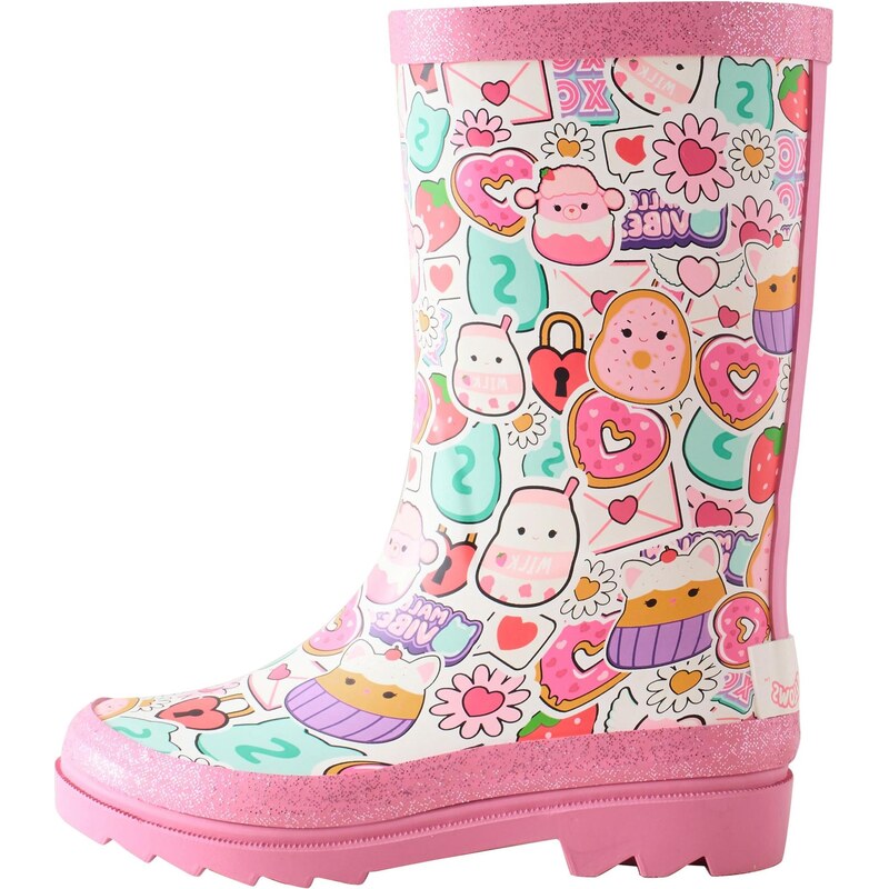 Next Gumové holínky Squshmallows Wellies tyrkysová / šeříková /
