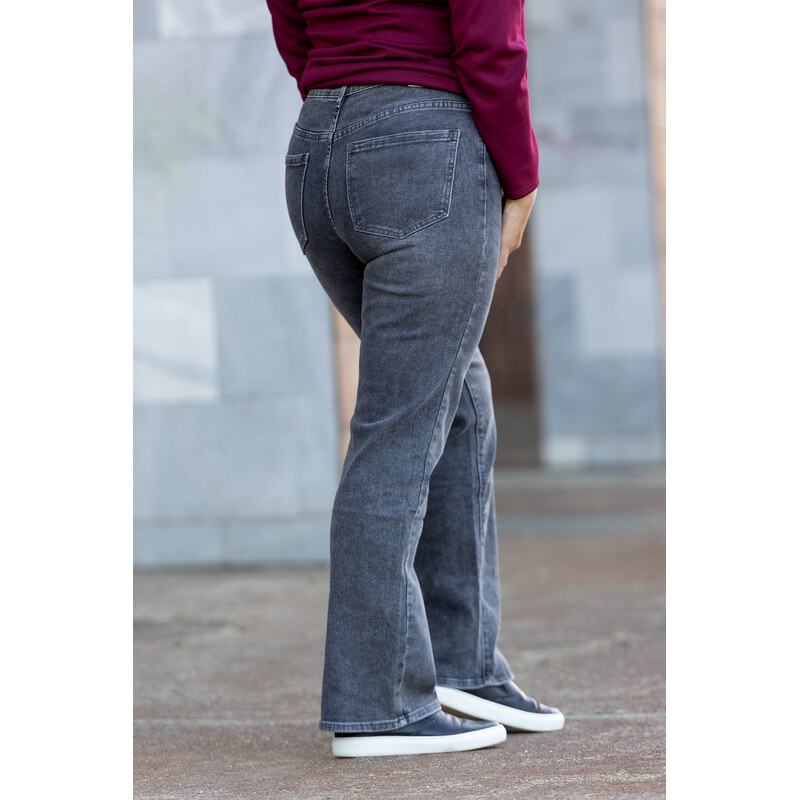 REDSEVENTY DENIM Široké džíny STONE [F339-11] Barva: Tmavě šedá,