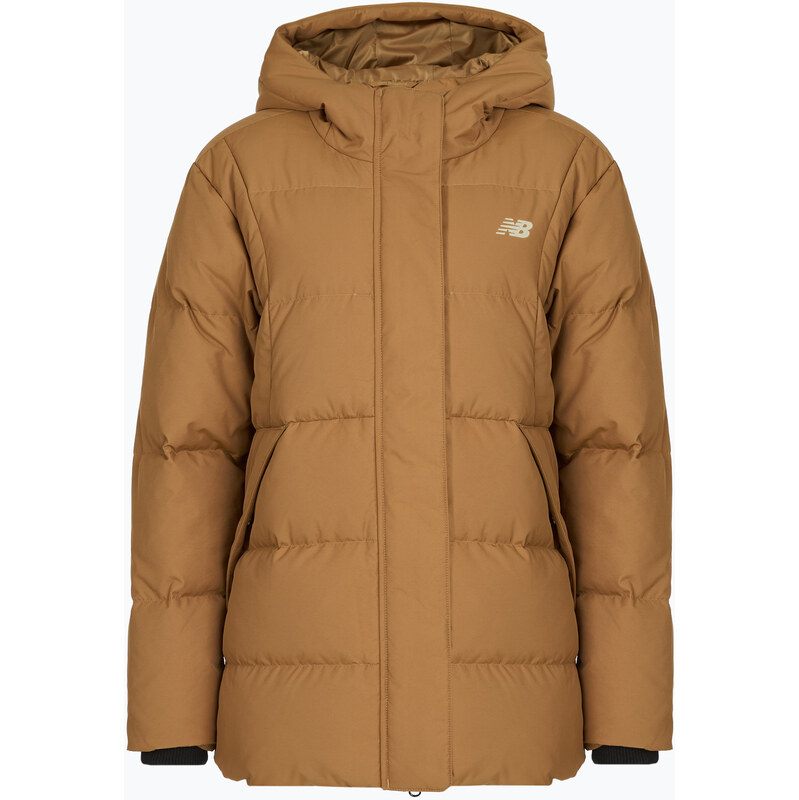 Dámská péřová bunda New Balance NBX Soft Alpine Icon Down brown