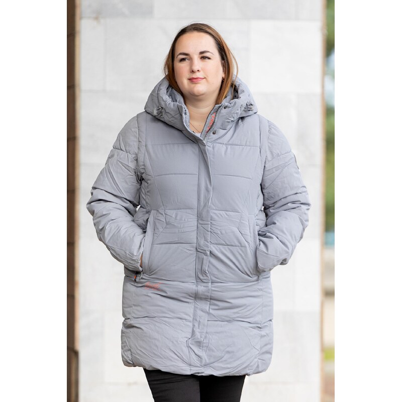 Temster Zimní kabát WINTER [23950] Barva: Šedá, Velikost: XL 100474935