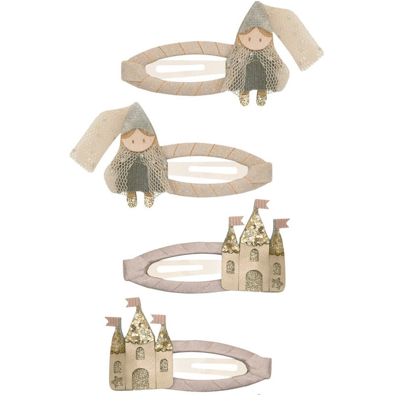 MIMI & LULA Sponky do vlasů Princess Clip – set 4 ks