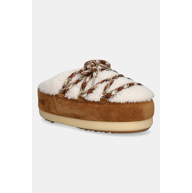 Semišové sněhule Moon Boot MB EVX MULE SHEARLING 108729117