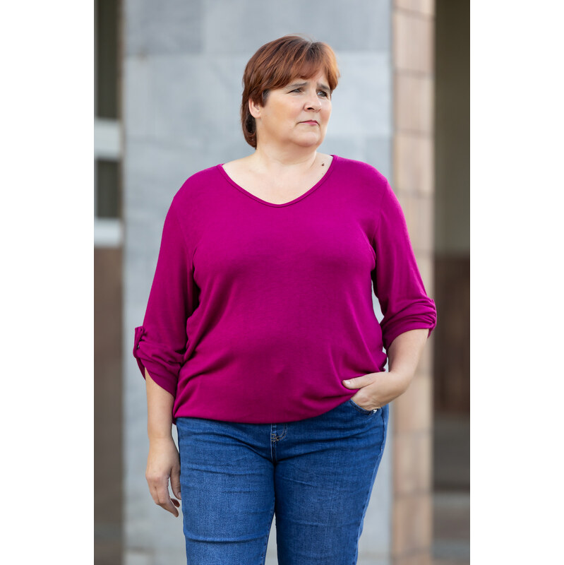 Italy fashion Tričko do gumy ROXY Barva: Fuchsiová, Velikost: UNI: 2XL-4XL