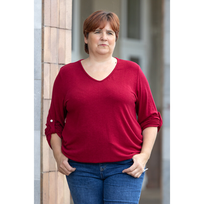 Italy fashion Tričko do gumy ROXY Barva: Fuchsiová, Velikost: UNI: 2XL-4XL