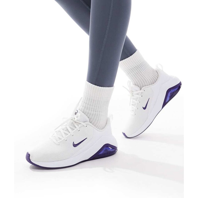 Nike Training Zoom Bella 7 trainers in white and purple