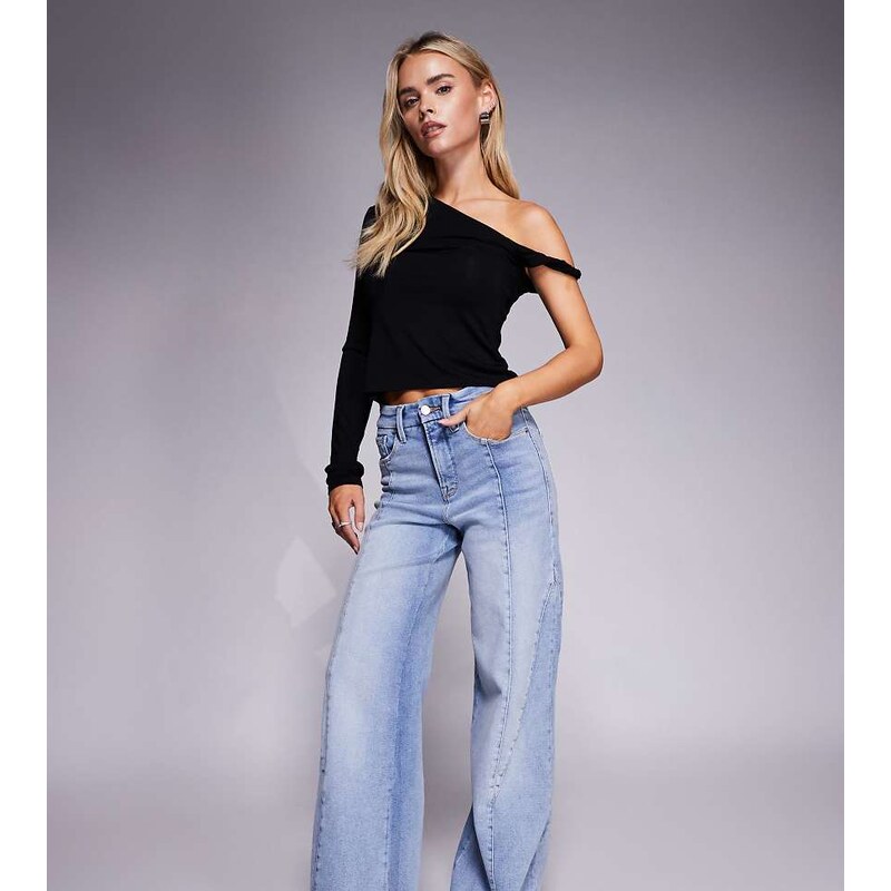 Good American Petite Good American good petite palazzo jeans in mid 108735872