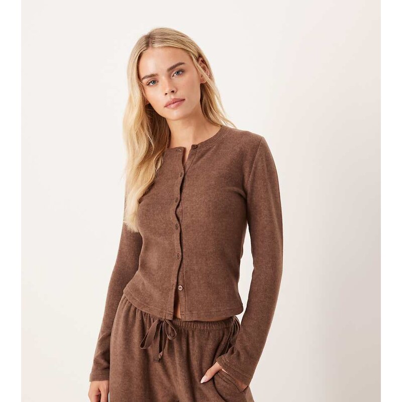 ASOS Petite ASOS DESIGN Petite mix & match lightweight fleece cardigan 113261774