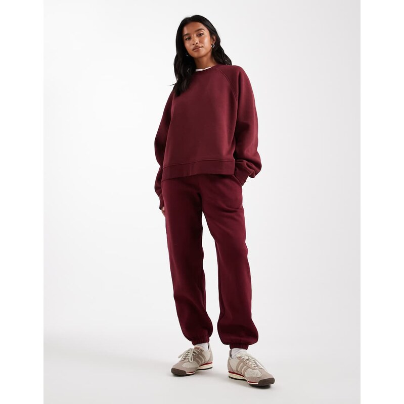 ASOS Petite ASOS DESIGN petite ultimate cuffed brushback jogger in 115620197