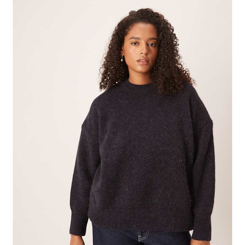 ASOS Curve ASOS DESIGN Curve premium wool and alpaca oversized