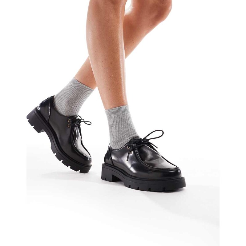 SEQWL Alfa chunky lace ups in black 113262084