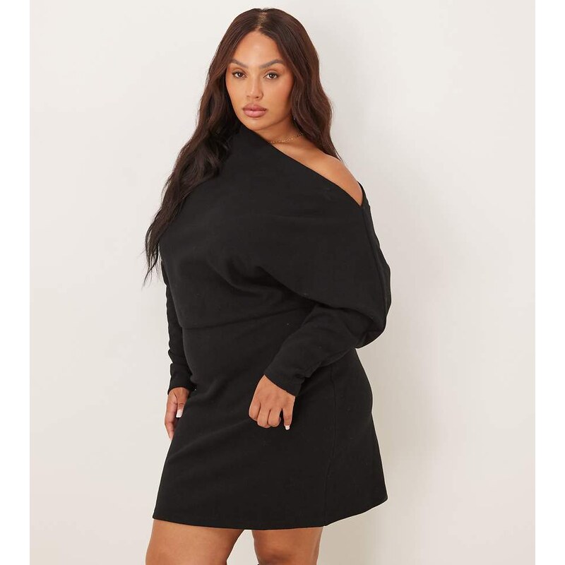 ASOS Curve ASOS DESIGN Curve supersoft long sleeve fallen shoulder 113080186