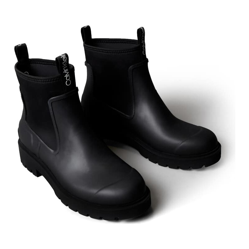 Calvin Klein wellington boots in black