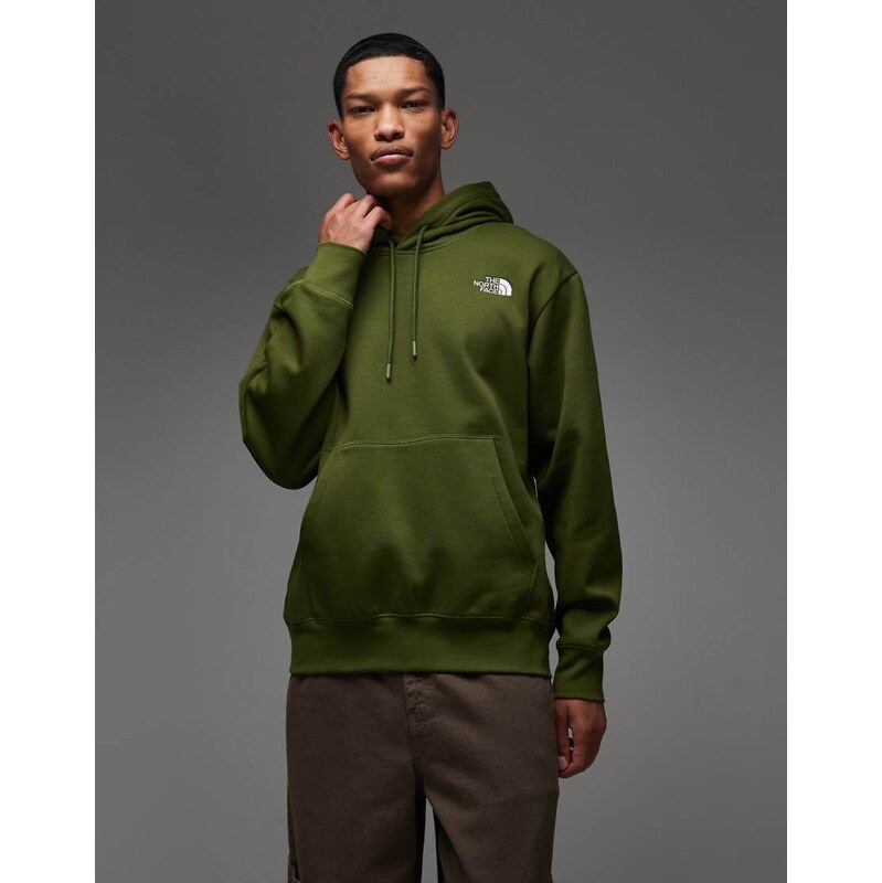 The North Face Essential oversized logo hoodie in green