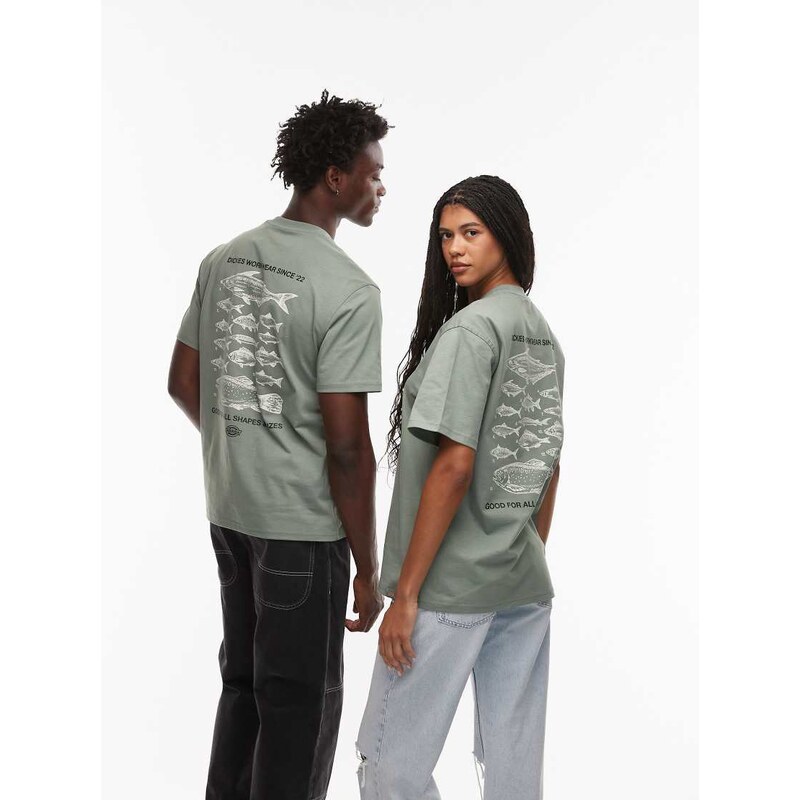 Dickies laryville graphic backprint t-shirt in light green 108857248