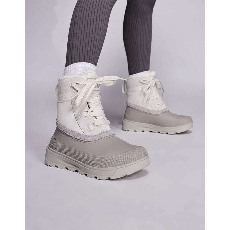 The North Face Shellista V lace waterproof boots in white
