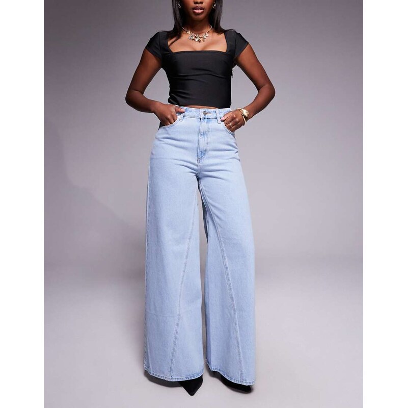 Abrand Jeans 94 super wide jeans in light wash-Blue 108736694