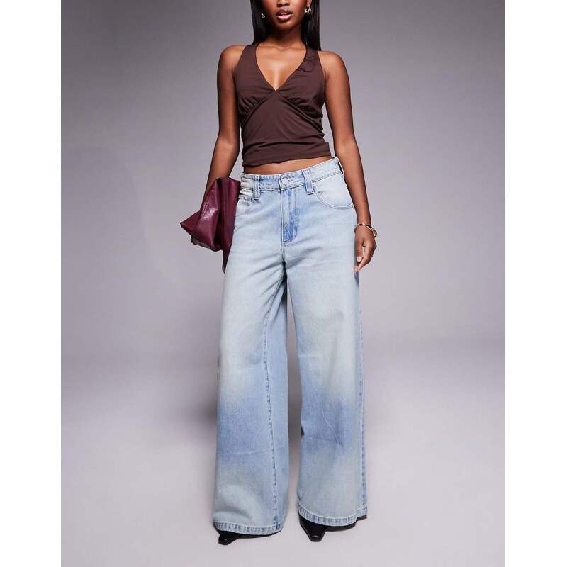 Abrand Jeans 99 mega baggy jeans in light vintage wash-Blue 108736695