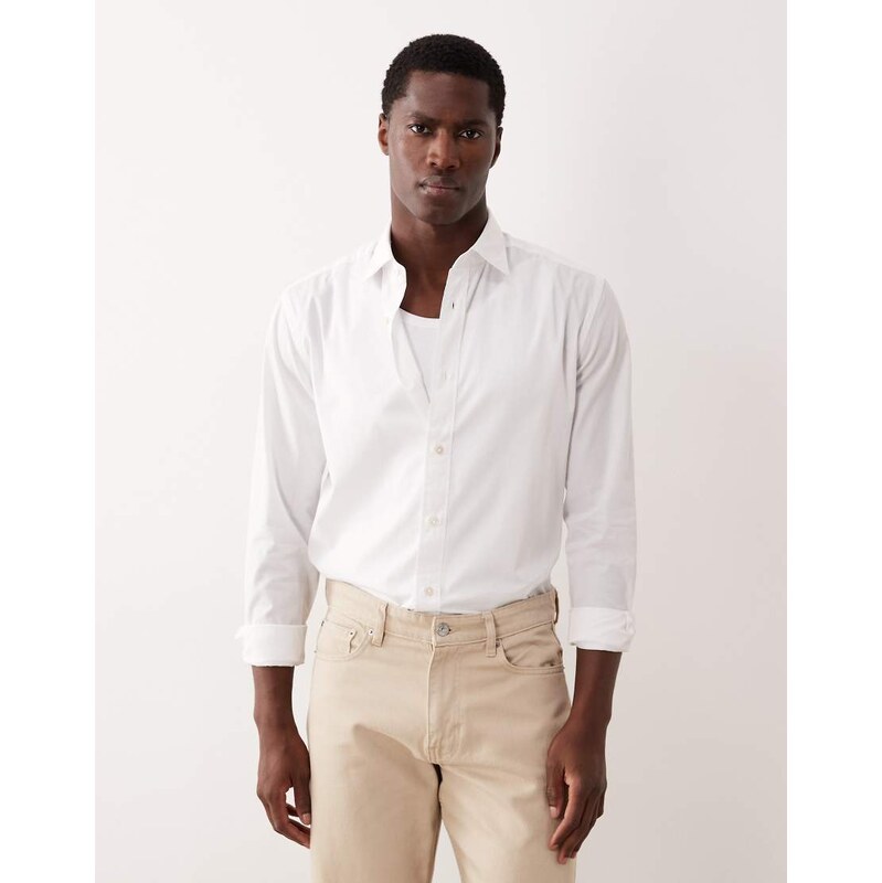 Mango cotton shirt in white