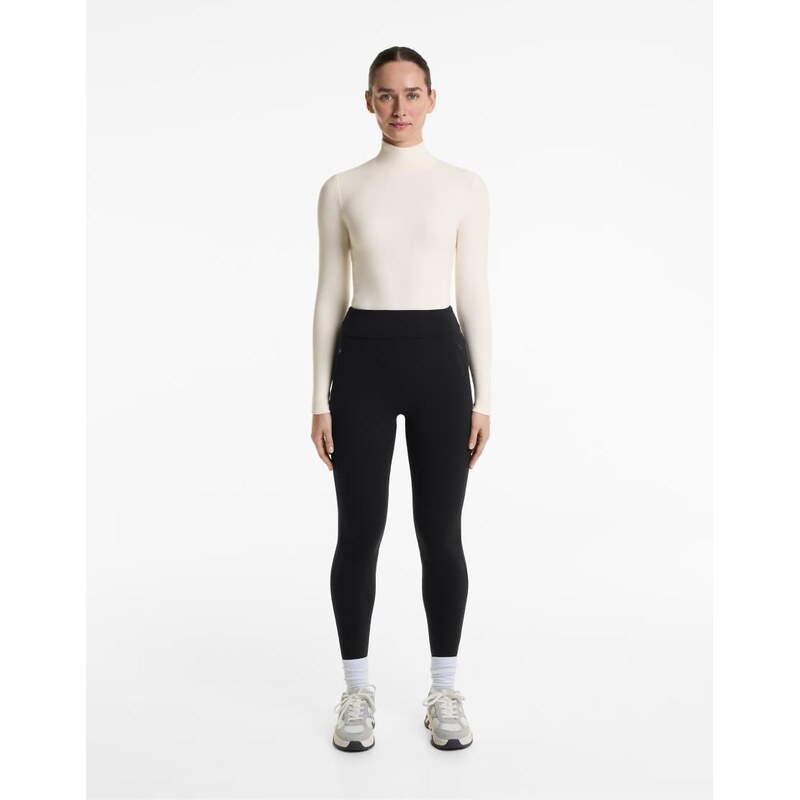 OYSHO Warm ankle-length leggings 70 cm in black 108850755