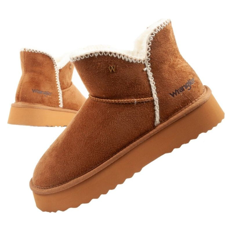 Wrangler Elsa zimní kotníkové boty zateplené pohodlné módní hnědé 108738872