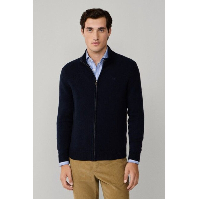 SVETR HACKETT LONDON LAMBSWOOL FZIP