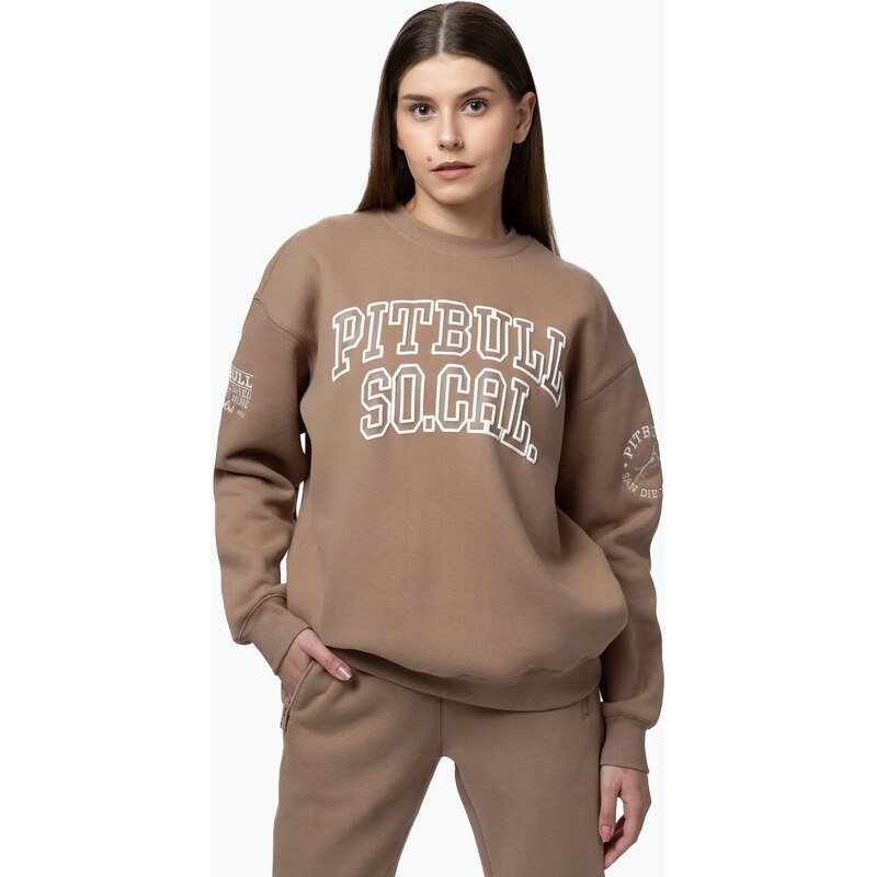 Dámská mikina Pitbull Crewneck Fiora chocolate mousse