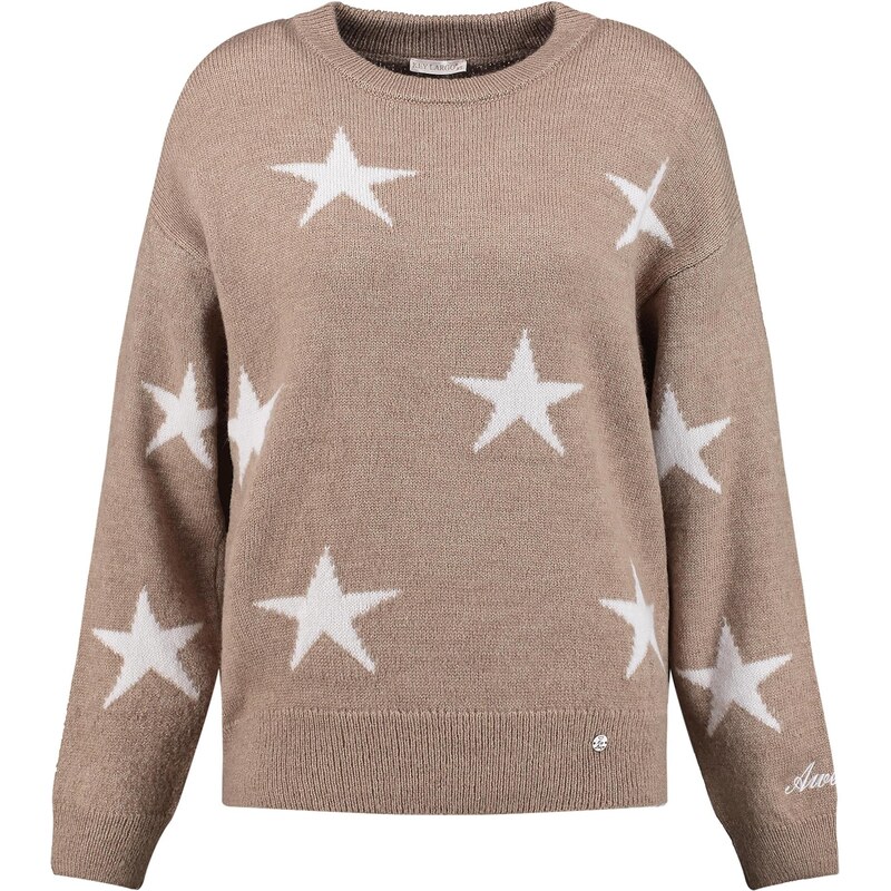 Key Largo Svetr Twinkle hnědá / bílá 109091460