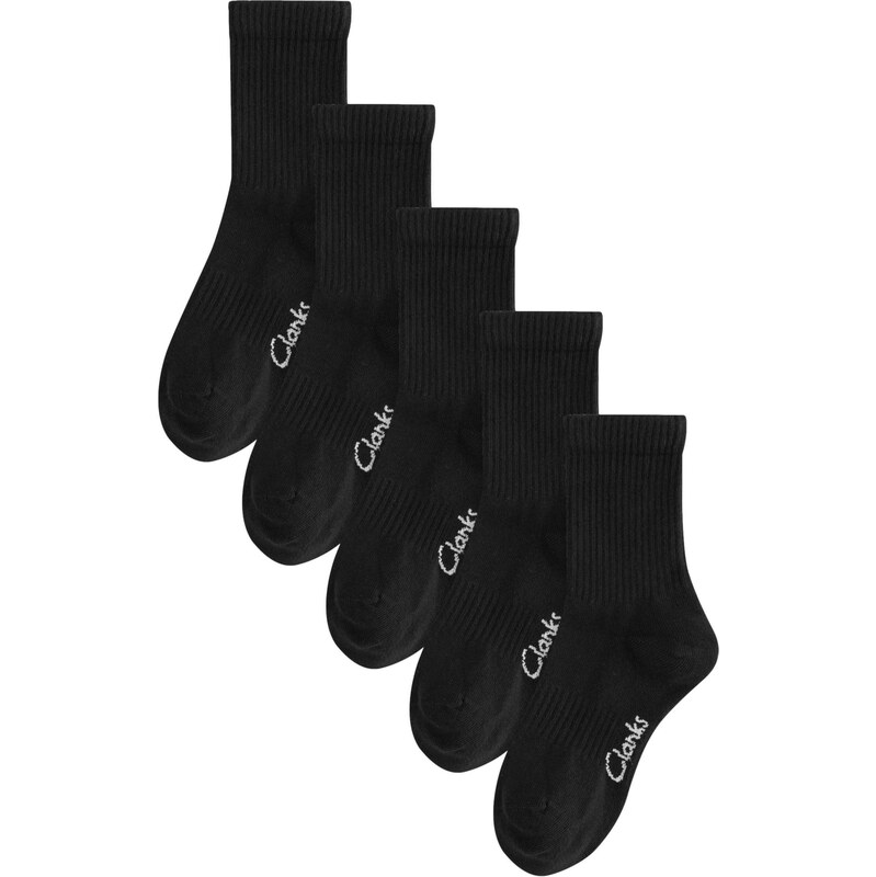 CLARKS Ponožky černá / bílá
