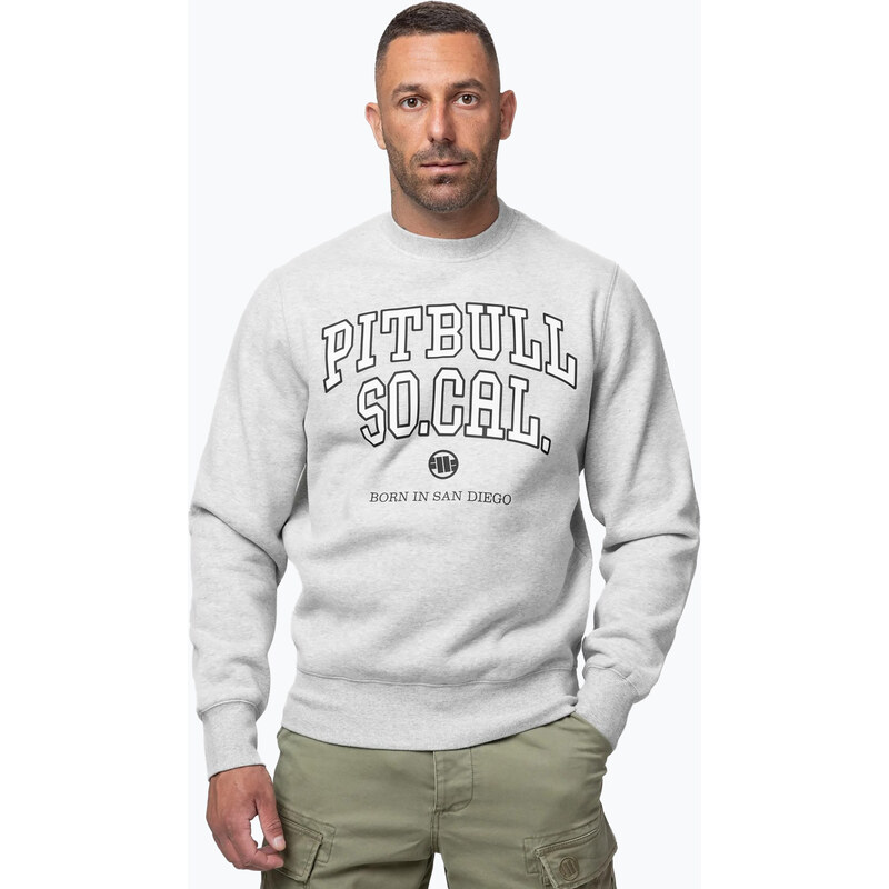 Pánská mikina Pitbull So Cal Crewneck grey/melange
