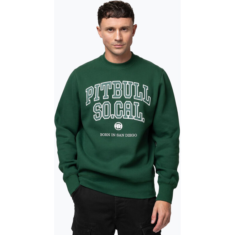 Pánská mikina Pitbull So Cal Crewneck hunter green
