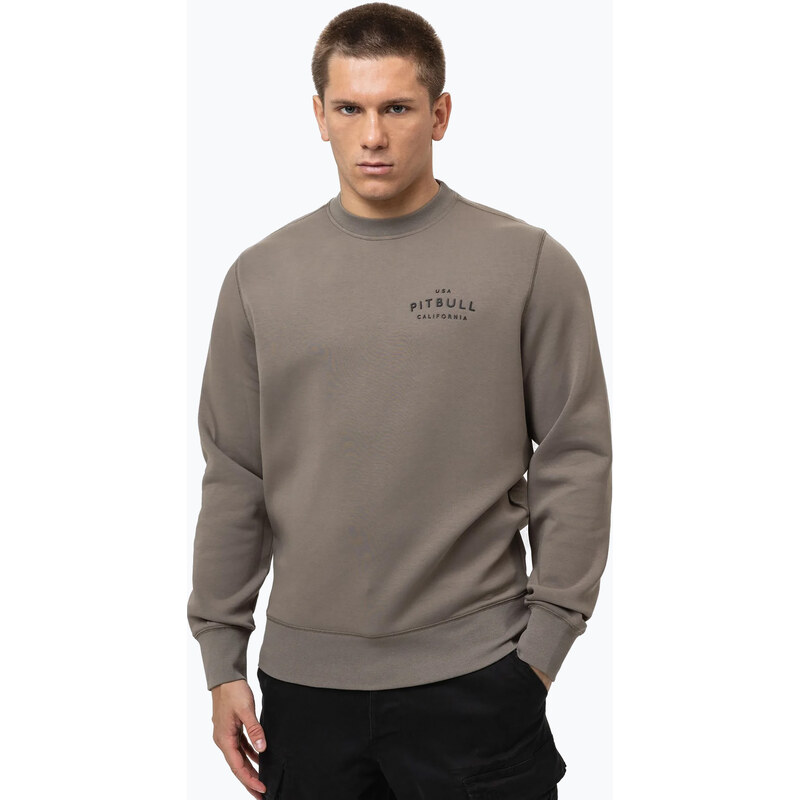 Pánská mikina Pitbull Sampson Crewneck Sweatshirt taupe