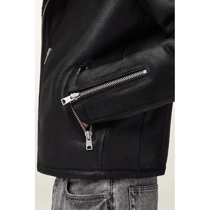Kožená motorkářská bunda AllSaints CORREZ